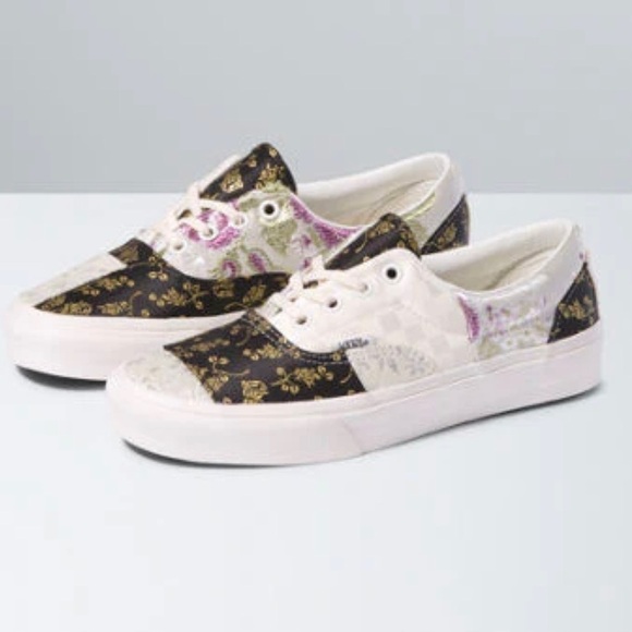 Vans Shoes - Vans Era Brocade Patchwork True‎ White Sneaker Size 9.5 Women